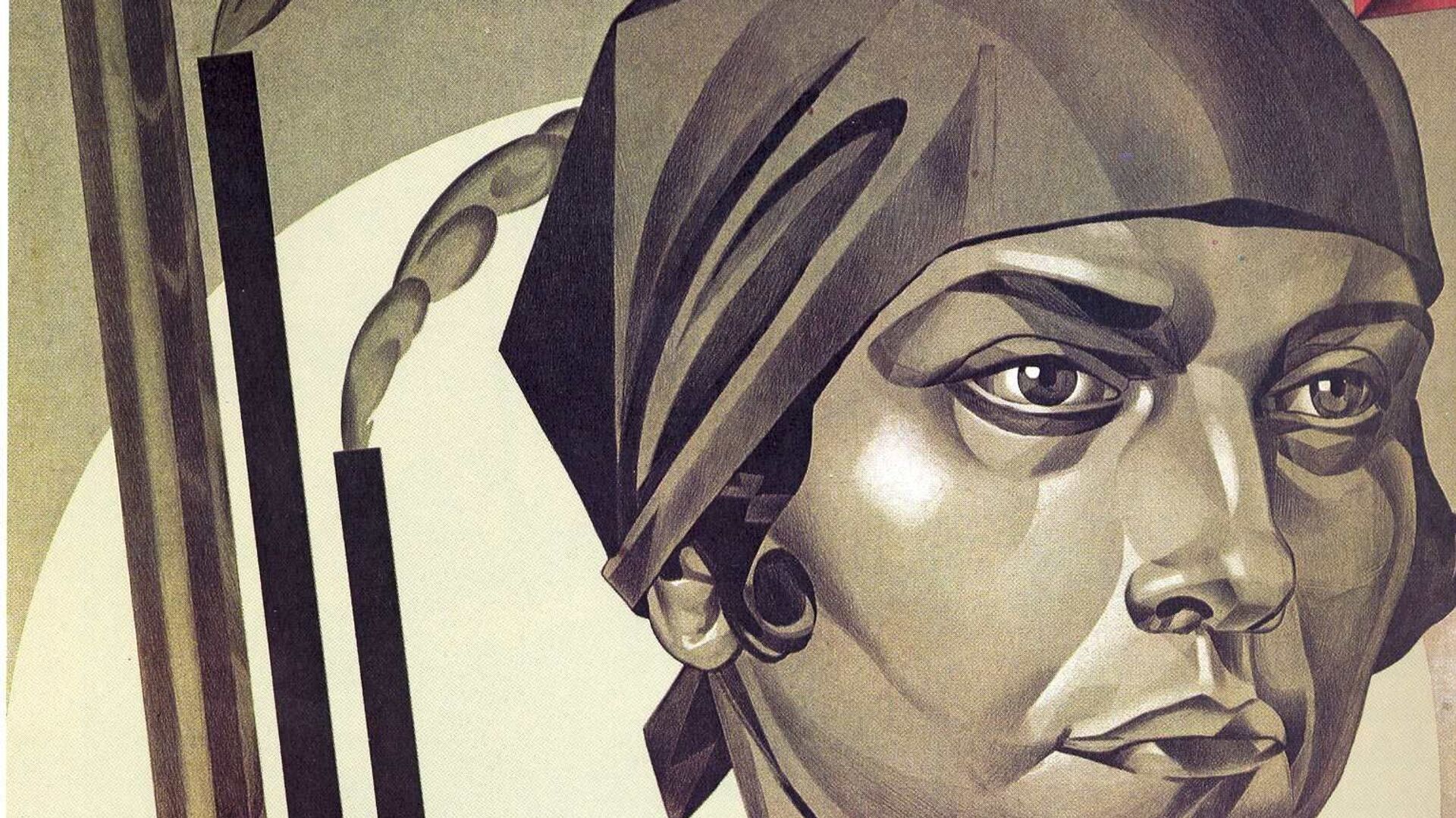 Советский плакат в честь 8 марта, Международного женского дня - Sputnik Казахстан, 1920, 18.02.2023