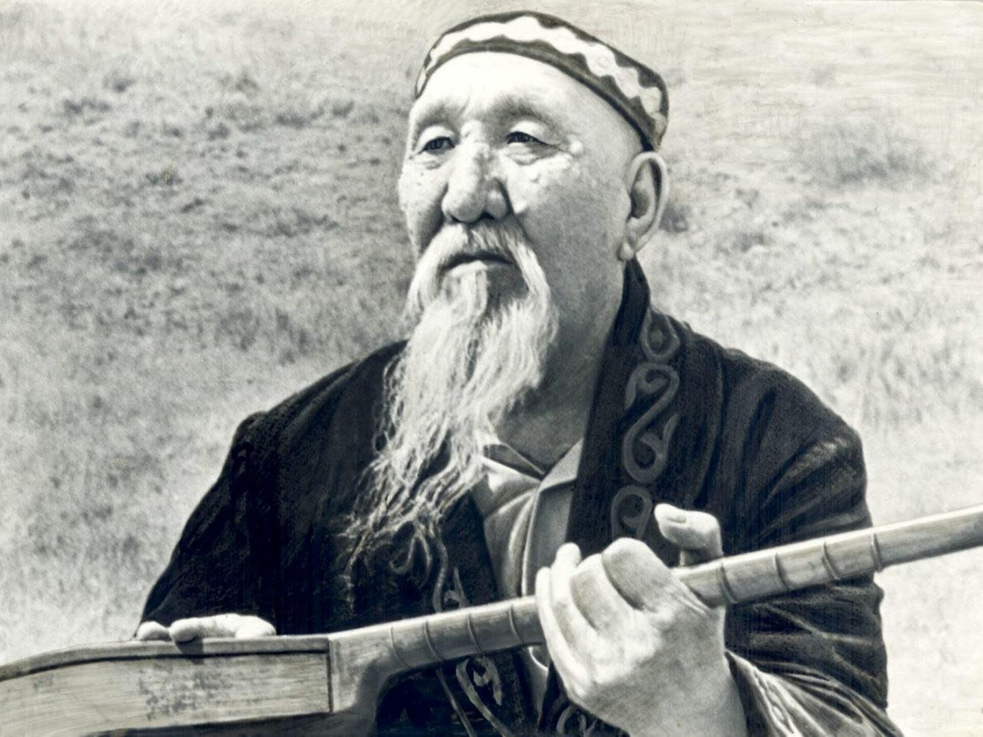 Деятели казахского народа. Казахский акын. Кенен Азербаев портрет. Курмангазы Сагырбайулы казахский музыкант.