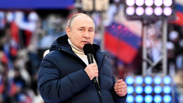 Митинг-концерт, посвященный воссоединению Крыма с Россией - Sputnik Қазақстан