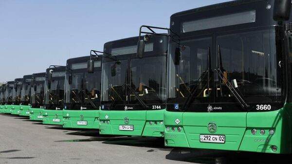 105 новых автобусов на газе появились в Алматы - Sputnik Казахстан