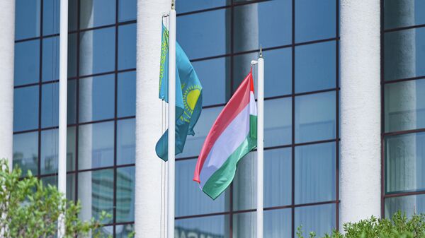 Флаги Казахстана и Венгрии - Sputnik Казахстан