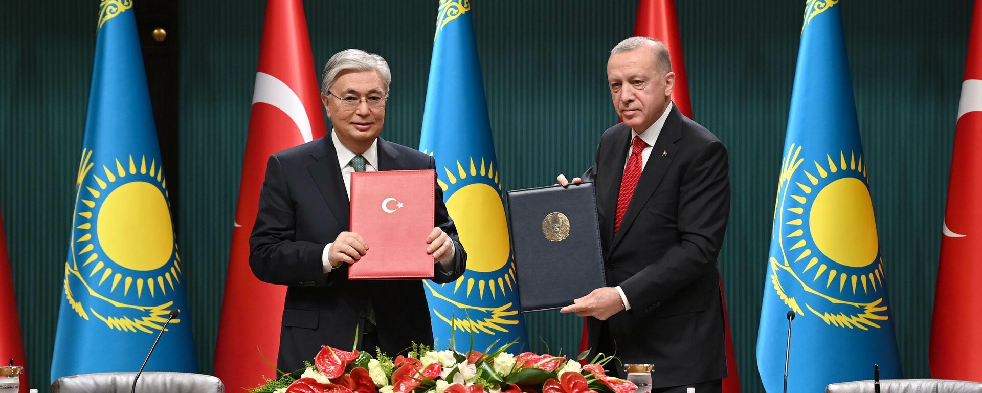 Токаев и Эрдоган подписали совместное заявление - Sputnik Казахстан, 1920, 11.05.2022