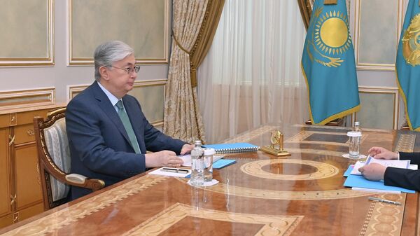 Глава государства Касым-Жомарт Токаев принял председателя агентства по финансовому мониторингу Жаната Элиманова - Sputnik Казахстан