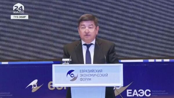 Выступление Председателя Кабинета Министров Акылбека Жапарова на открытии Евразийского экономического форума - видео - Sputnik Казахстан
