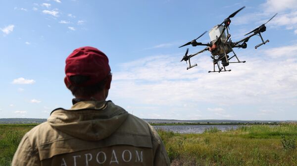 Сев риса при помощи дронов в Краснодарском крае - Sputnik Казахстан