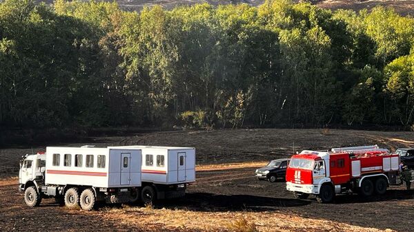 Пожар в Каркаралинском районе Карагандинской области - Sputnik Қазақстан