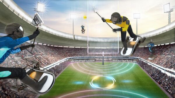 Согласно прогнозам некоторых ведущих британских ученых, представленным в отчете Samsung KX50: The Future In Focus, на стадионах по всему миру будут проводиться соревнования по воздушному спорту в стиле квиддича. - Sputnik Казахстан
