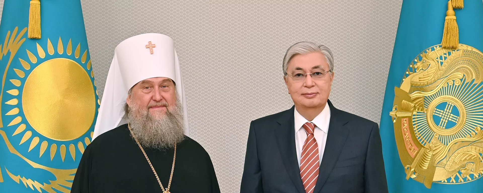 Касым-Жомарт Токаев принял митрополита Астанайского и Казахстанского Александра - Sputnik Казахстан, 1920, 01.07.2022