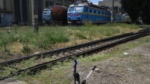 Работа железнодорожной станции, архивное фото - Sputnik Казахстан