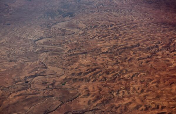 Вид из окна самолета на территорию Марокко - Sputnik Казахстан