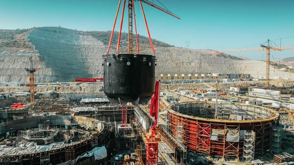 Строительство атомной электростанции , архивное фото - Sputnik Казахстан