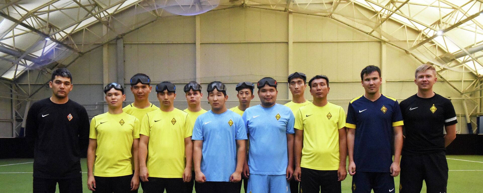 Профессиональная спортивная команда Blind Football Kazakhstan, организованная и существующая на базе футбольного клуба Кайрат  - Sputnik Казахстан, 1920, 13.08.2022