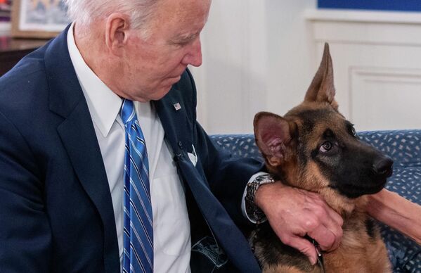 Президент США Джо Байден со своей собакой.  - Sputnik Казахстан