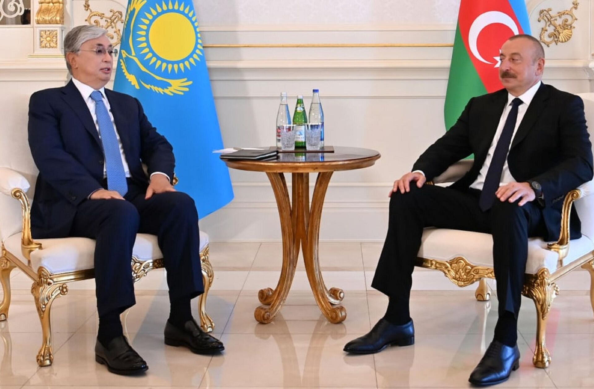 Касым-Жомарт Токаев и Ильхам Алиев  - Sputnik Казахстан, 1920, 24.08.2022