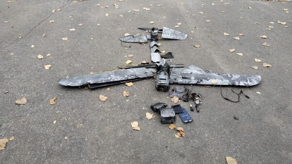 Украинский дрон-камикадзе, сбитый на территории Запорожской АЭС - Sputnik Казахстан