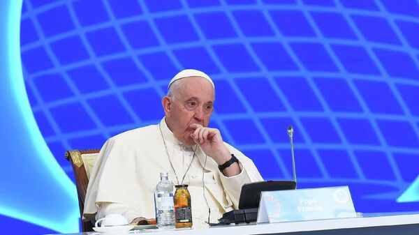 Папа Римский Франциск на VII Съезде лидеров мировых и традиционных религий  - Sputnik Казахстан