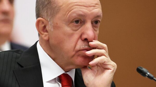 Президент Турции Реджеп Тайип Эрдоган на заседании Саммита Шанхайской организации сотрудничества - Sputnik Қазақстан