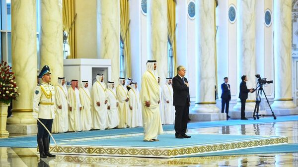 В Акорде проходит государственный визит эмира Катара шейха Тамима бен   - Sputnik Казахстан