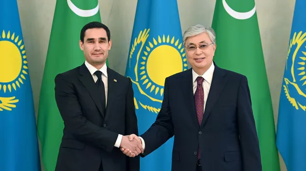 Касым-Жомарт Токаев и Сердар Бердымухамедов  - Sputnik Казахстан