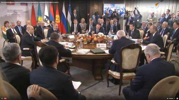 Мишустин на заседании Евразийского межправительственного совета - прямой эфир - Sputnik Қазақстан