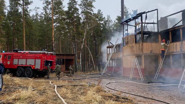Корпус санатория горел в Бурабае - Sputnik Казахстан