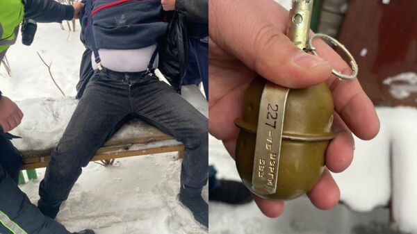 Мужчину, угрожавшего взорвать гранату, обезвредили полицейские в Павлодаре - Sputnik Казахстан
