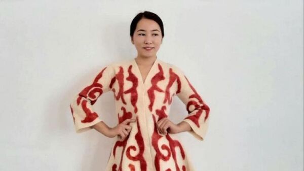Кызылординка шьет платья из войлока - Sputnik Казахстан