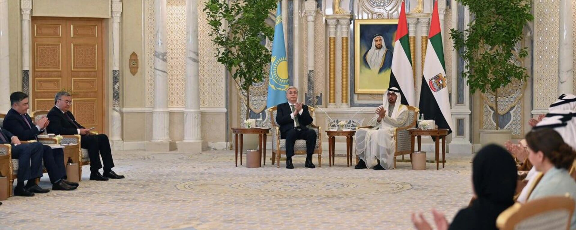 Президенты Казахстана и Объединенных Арабских Эмиратов провели переговоры в расширенном составе - Sputnik Казахстан, 1920, 18.01.2023
