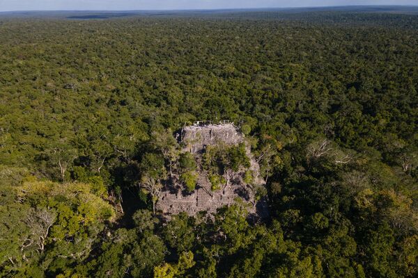Это крупное поселение майя затерялось в диких джунглях, на севере Гватемалы на границе с Мексикой. - Sputnik Казахстан