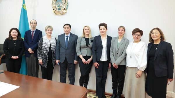 Вице-министр национальной экономики Азамат Амрин встретился с руководителем миссии  МВФ - Sputnik Казахстан