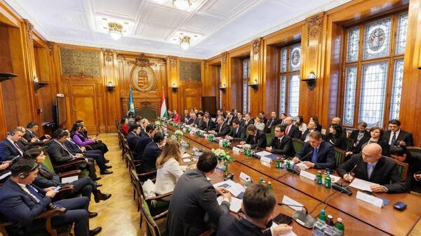 Заседание казахстанско-венгерской МПК по экономическому сотрудничеству - Sputnik Казахстан
