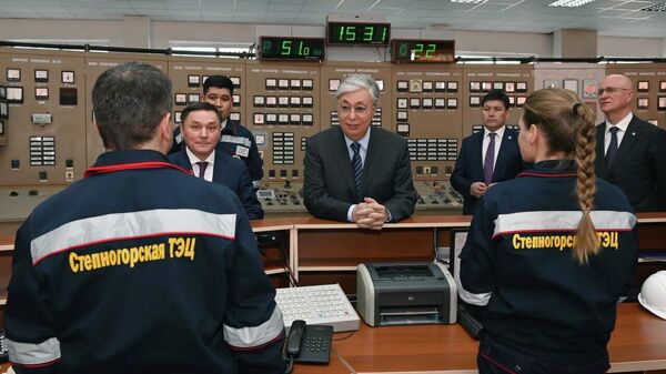 Глава государства посетил ТЭЦ города Степногорска - Sputnik Казахстан