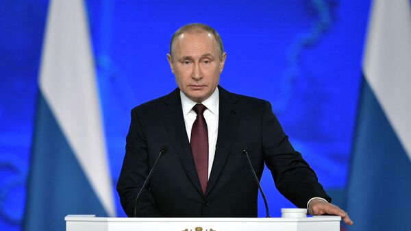 Владимир Путин выступает с посланием Федеральному собранию. Прямой эфир - Sputnik Қазақстан