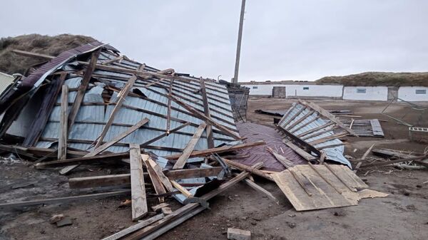 Последствия ураганного ветра в Павлодарской области  - Sputnik Казахстан
