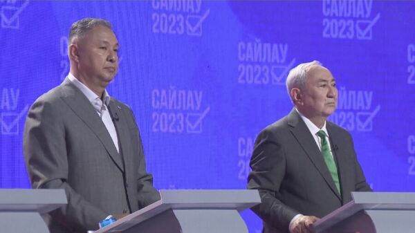 В прямом эфире телеканала Хабар прошли предвыборные дебаты политических партий - Sputnik Казахстан