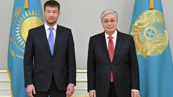 Глава государства принял бойца смешанных единоборств Шавката Рахмонова - Sputnik Казахстан