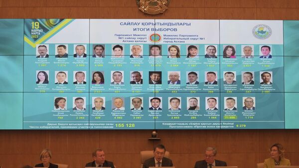 Брифинг по итогам парламентских выборов в ЦИК Казахстана - Sputnik Казахстан