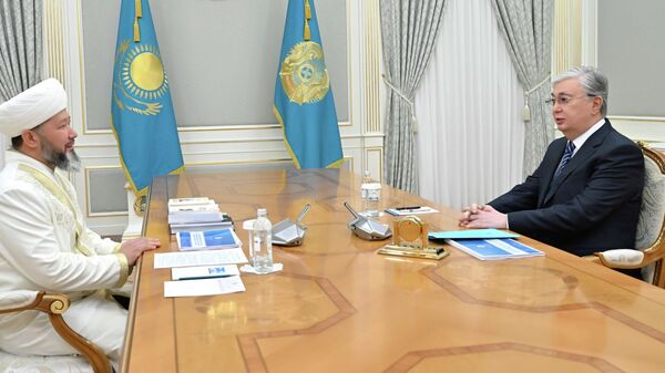 Глава государства принял Верховного муфтия Наурызбая кажы Таганулы - Sputnik Казахстан