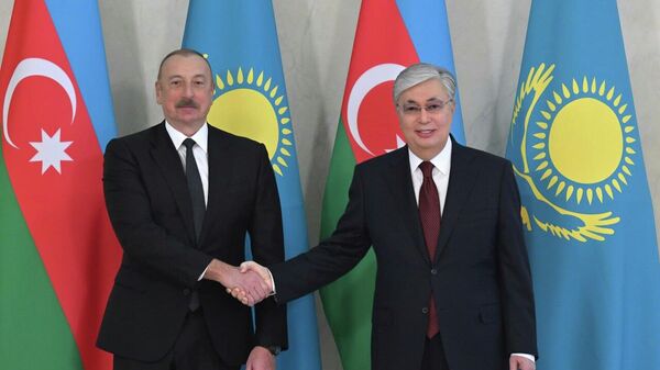 В резиденции Акорда состоялась торжественная церемония встречи Президента Азербайджанской Республики Ильхама Алиева - Sputnik Казахстан