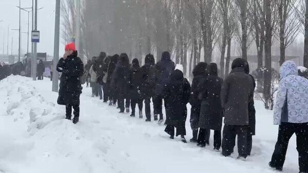 Апрельский снегопад в Астане - Sputnik Казахстан