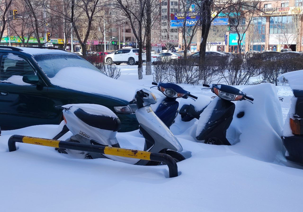 Виды Астаны после обрушившегося в выходные снегопада.  - Sputnik Казахстан