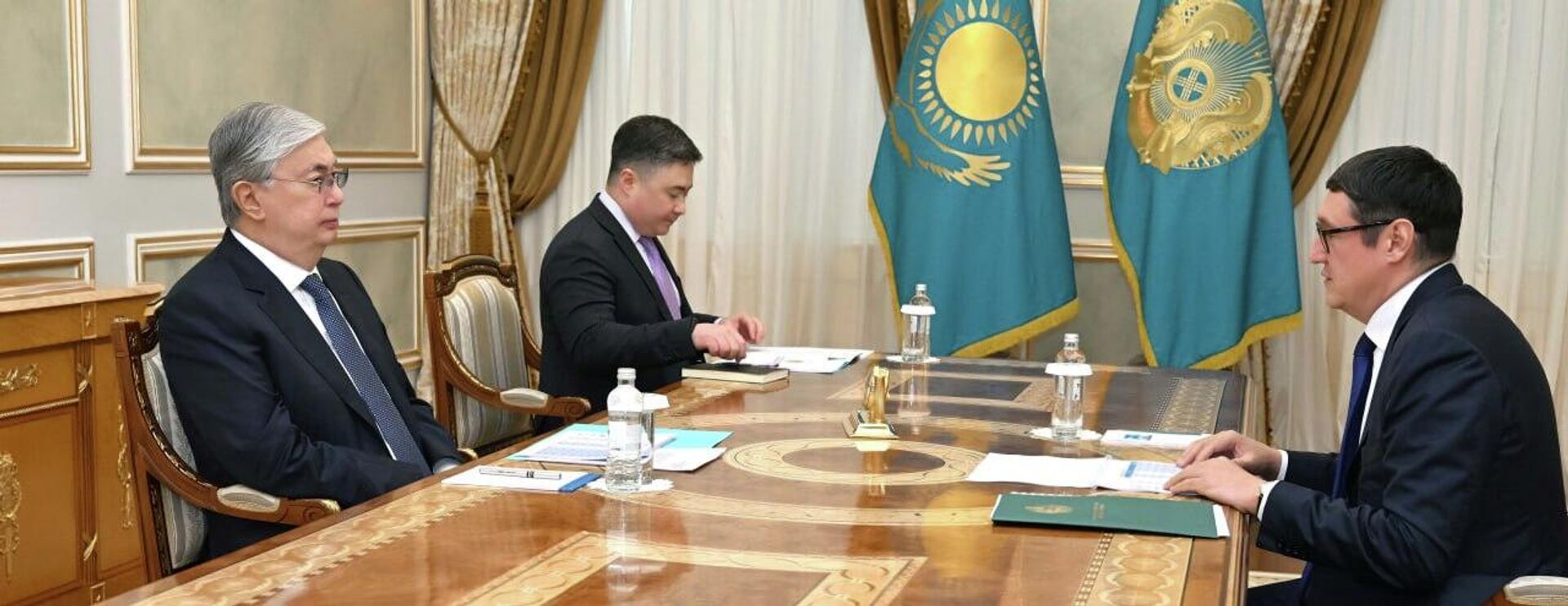 Глава государства принял министра энергетики Алмасадама Саткалиева  - Sputnik Казахстан, 1920, 18.04.2023