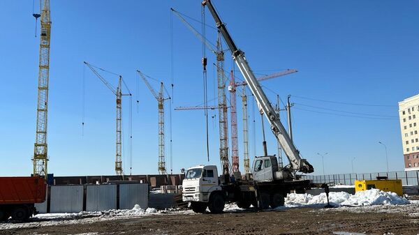 На месте строительства ЖК Дублин - Sputnik Казахстан