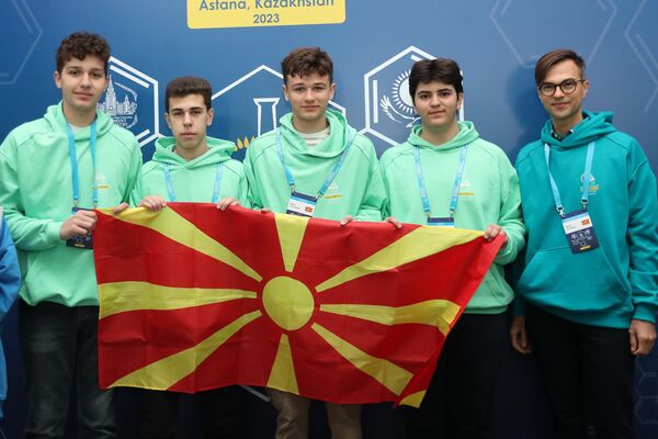 Команда Македонии на Менделеевской олимпиаде по химии в Астане, 2023 год - Sputnik Казахстан
