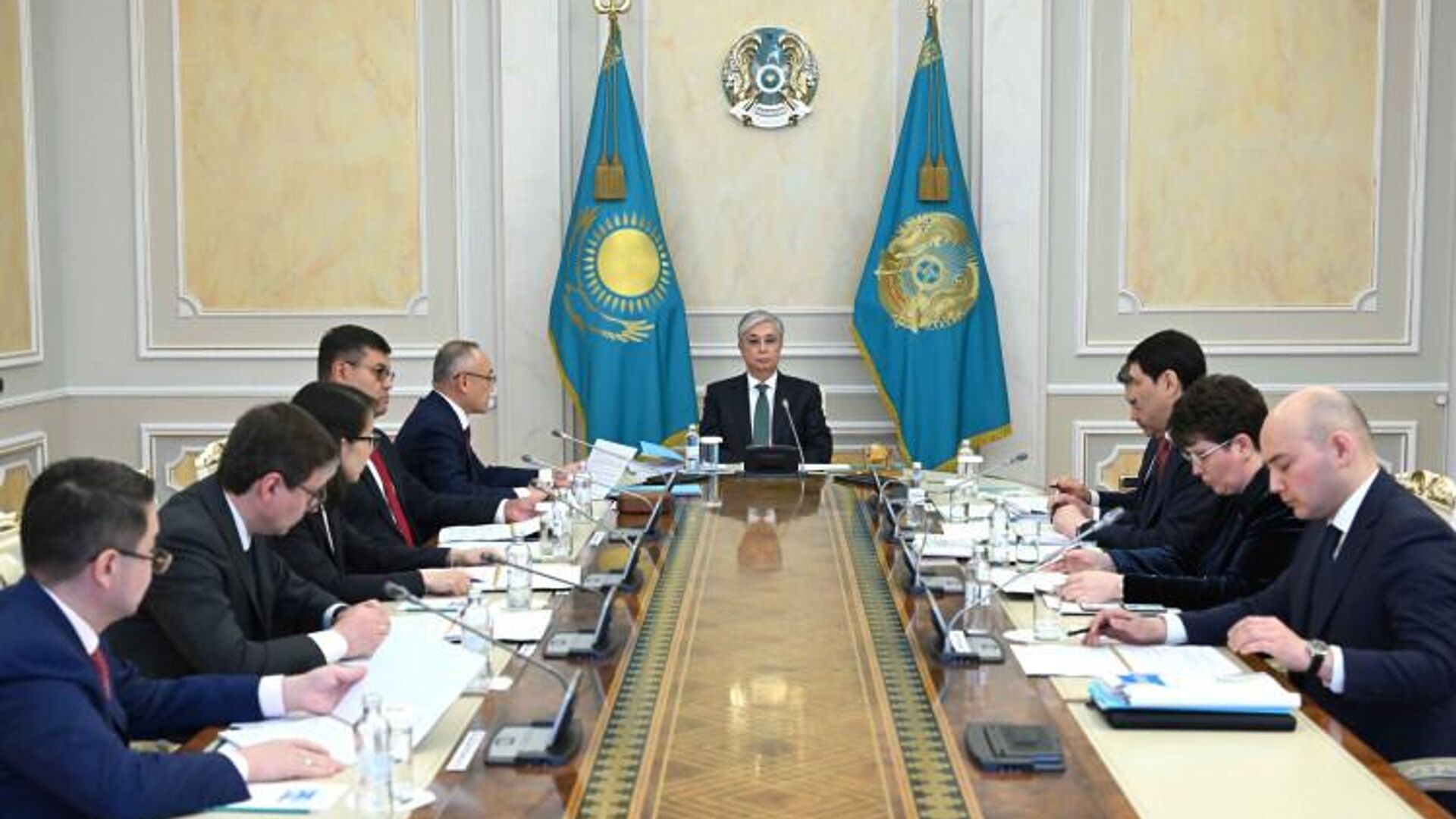 Президент принял годовой отчет Национального банка Казахстана - Sputnik Казахстан, 1920, 16.05.2023