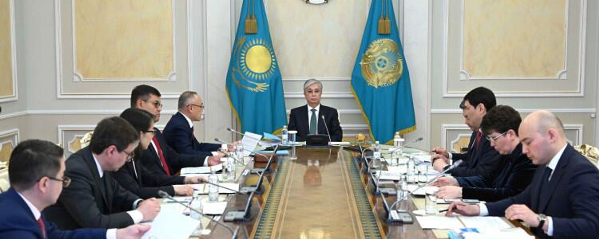 Президент принял годовой отчет Национального банка Казахстана - Sputnik Казахстан, 1920, 16.05.2023