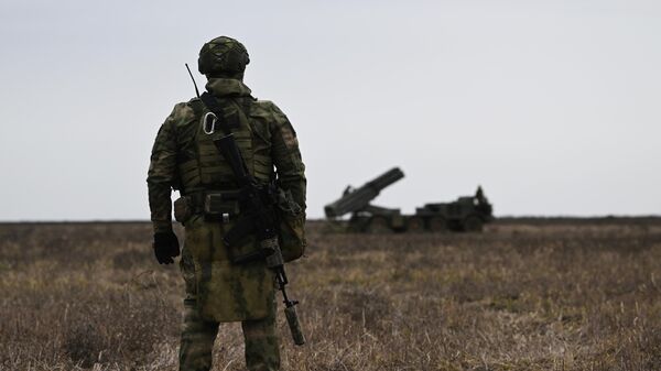Работа артиллерийских расчетов в зоне СВО - Sputnik Казахстан