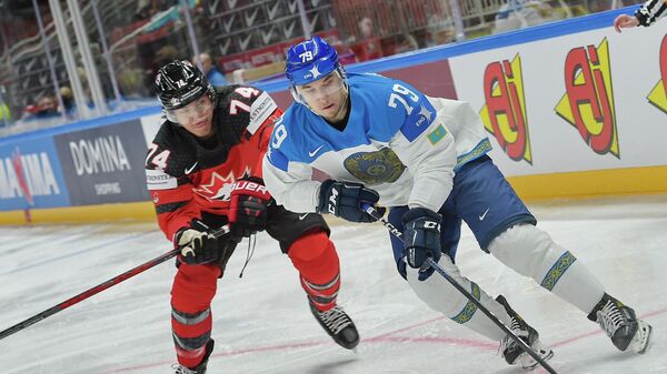 Момент матча Канада - Казахстан на чемпионате мира по хоккею - Sputnik Казахстан