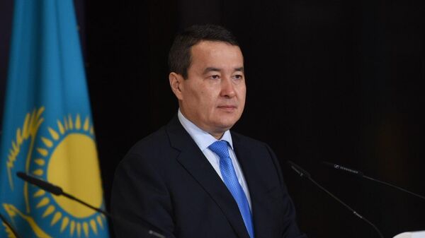 Премьер-министр Казахстана Алихан Смаилов на втором экономическом форуме ЕС – Центральная Азия - Sputnik Казахстан