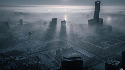 Виды Астаны с высоты птичьего полета